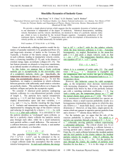 Shocklike Dynamics of Inelastic Gases