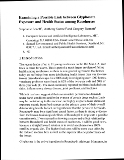 Examining a Possible Link between Glyphosate Exposure and