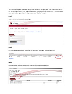 These steps assume you`ve already created an `ehockey` account