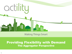 Providing Flexibility with Demand: The Aggregator Perspective