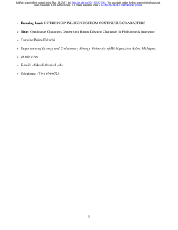 Continuous Characters Outperform Binary Discrete