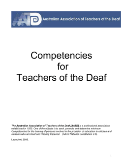 This document is prefaced on the notion that, in order to be