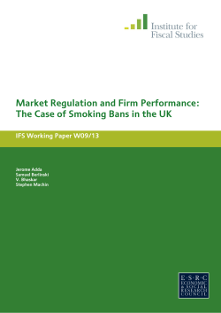 Market regulation and firm performance: the case of smoking bans in
