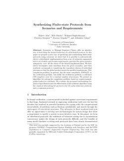 Synthesizing Finite-state Protocols from Scenarios and Requirements