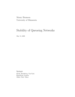 Stability of Queueing Networks - Math-UMN