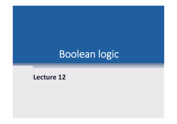 Boolean logic