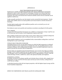 APPENDIX III HEAT TREATMENTS FOR DUCTILE IRON Ductile