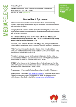 Friday, 2 May 2014 Contact Fontella Koleff, Acting Communications