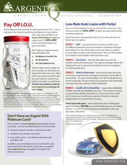 Pay Off IOU - Argent Credit Union