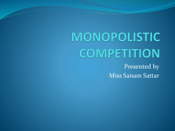 monopolistic competition
