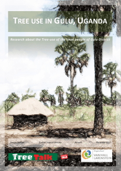 tree use in gulu, uganda - Wageningen UR E