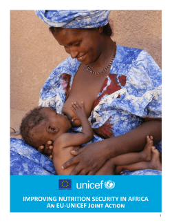 IMPROVING NUTRITION SECURITY IN AFRICA An EU