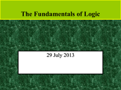 Propositional Logic - shashankforresearch