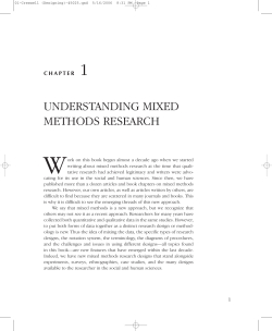 understanding mixed methods research