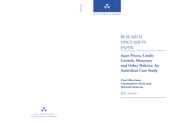 Asset Prices, Credit Growth, Monetary and Other Policies: An