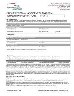 group personal accident claim form