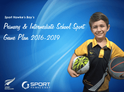 Game Plan 2016 - 2019