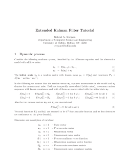 Extended Kalman Filter Tutorial