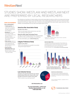 studies show: westlaw and westlaw next are