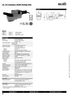 LR...24-3 Actuators, On/Off, Floating Point