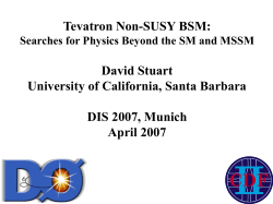 ppt - David Stuart - University of California, Santa Barbara