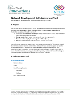 Network Self-Assessment Tool 2015