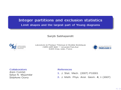 Integer partitions and exclusion statistics