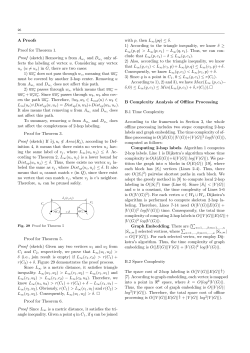 A Proofs Proof for Theorem 1. Proof (sketch) Removing u from A ws