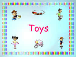 about Toys PPT - Communication 4 All