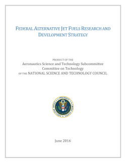 federal alternative jet fuels research and development strategy