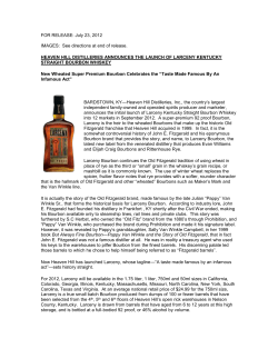 for release - Larceny Bourbon
