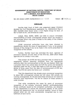 Government of The National Capital Territory of Delhi