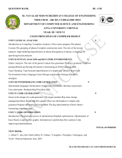 QUESTION BANK III - CSE Dr. NAVALAR NEDUNCHEZHIYAN