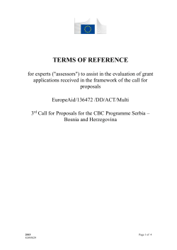 ANNEX II: TERMS OF REFERENCE