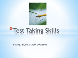 Test Taking Skills