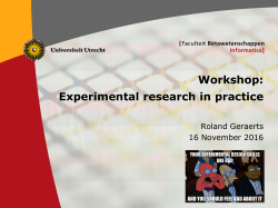 Path planning 2015 workshop: Experimental research in practice