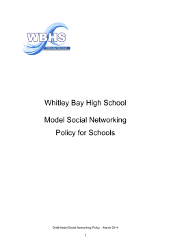 Model Social Networking Policy