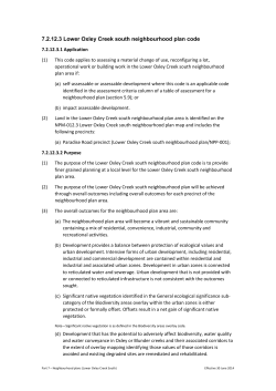 Lower Oxley Creek south neighbourhood plan