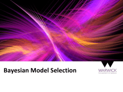 Bayesian Model Selection