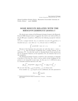 some results related with the riemann