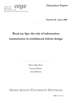 Read my lips: the role of information transmission in multilateral