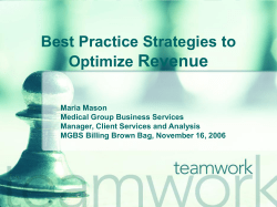 Best Practice Strategies to Optimize Revenue