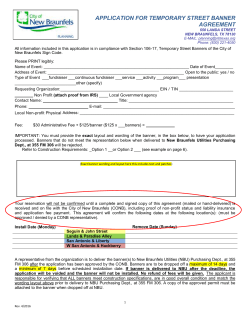 Temporary Street Banners