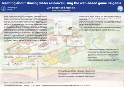 Teaching about sharing water resources using the web