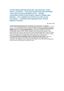 consumer discretionary and retail etfs still leading -