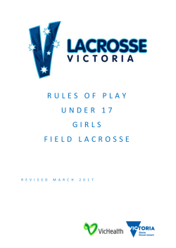 rules of play under 17 girls field lacrosse