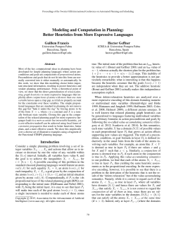 Modeling and Computation in Planning: Better Heuristics from