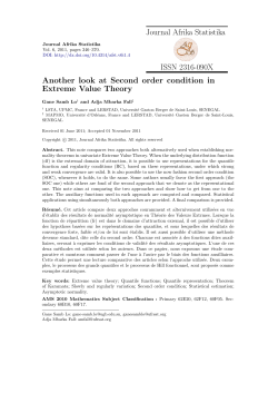 Another look at Second order condition in Extreme Value Theory
