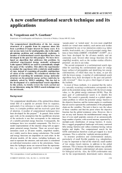 A new conformational search technique and its applications