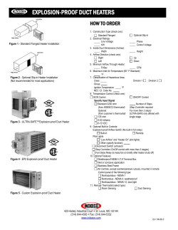 Explosion-proof Duct Heaters